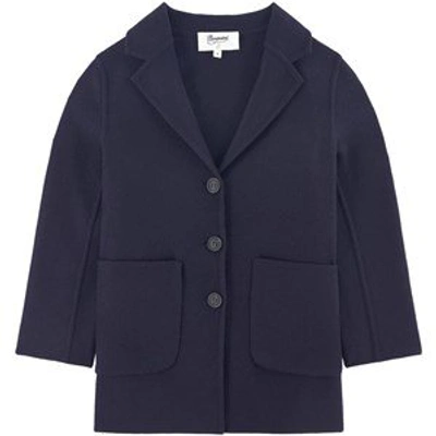 Shop Bonpoint Blue Cashmere Coat