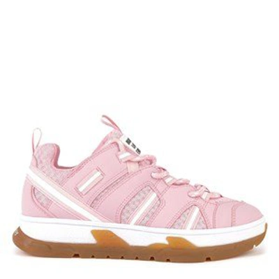 Shop Burberry Pink Branded Trainers