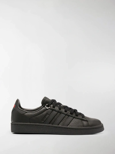 Shop Adidas By 032c Campus Leather Low-top Sneakers In Black