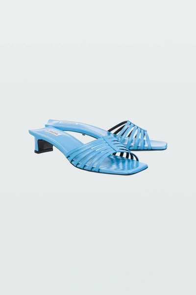 Shop Dorothee Schumacher Strappy Seduction Strappy Mule 3cm In Blau