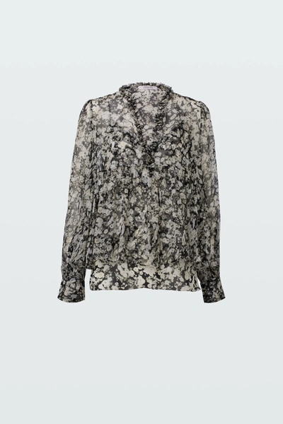 Shop Dorothee Schumacher Shimmering Flower Blouse In Print