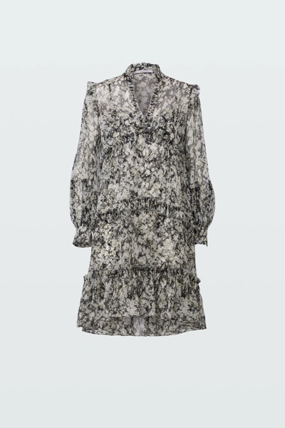 Shop Dorothee Schumacher Shimmering Flower Dress In Print