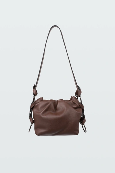 Shop Dorothee Schumacher Soft Contrast Pouch Bag In Braun