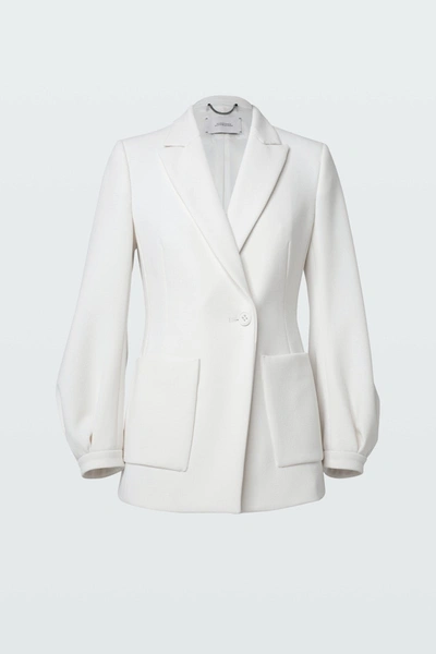Shop Dorothee Schumacher Sophisticated Perfection Jacket In Weiss
