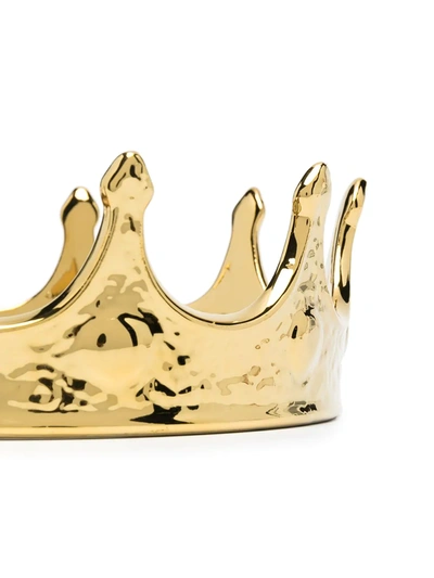 Seletti Porcelain Gold Crown In Gold