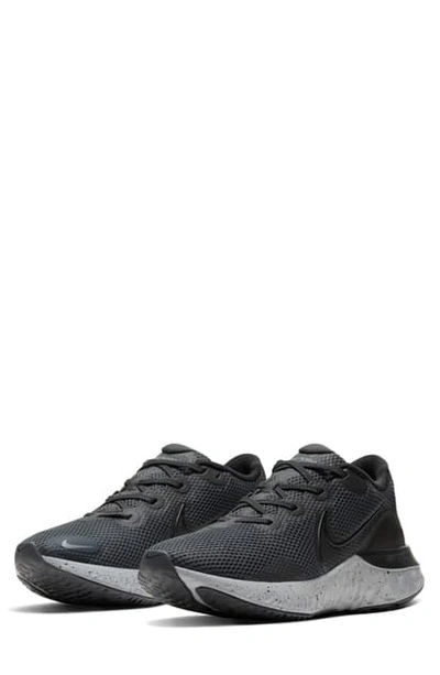 Shop Nike Renew Run Running Shoe In Anthracite/ Black/ Cool Grey