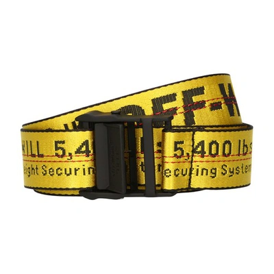 Shop Off-white Industrial Belt In Yellow Black