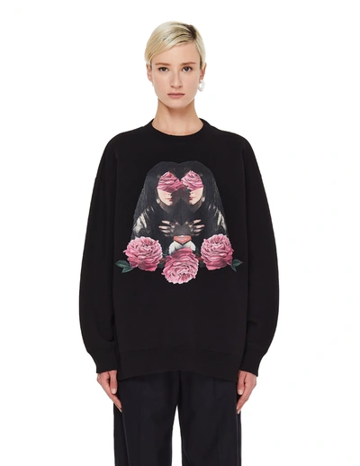 Shop Undercover Black Printed Sweatshirt