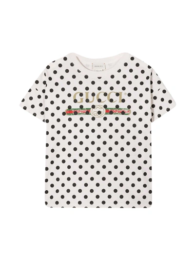 Shop Gucci White T-shirt In Nero