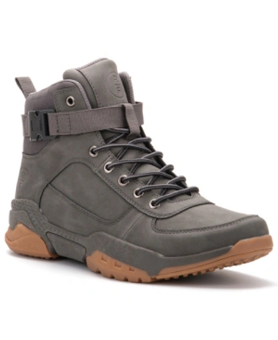 Shop Reserved Footwear New York Men's Preston Mid-top Sneaker In Grey