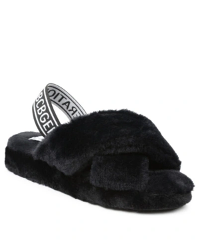 Shop Bcbgeneration Women's Soffi Faux Fur Slipper In Black