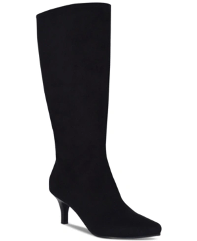 Shop Impo Women's Namora Knee High Dress Boots In Black Suede