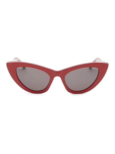 Shop Saint Laurent Women's 52mm Red New Wave 213 Lily Sunglasses
