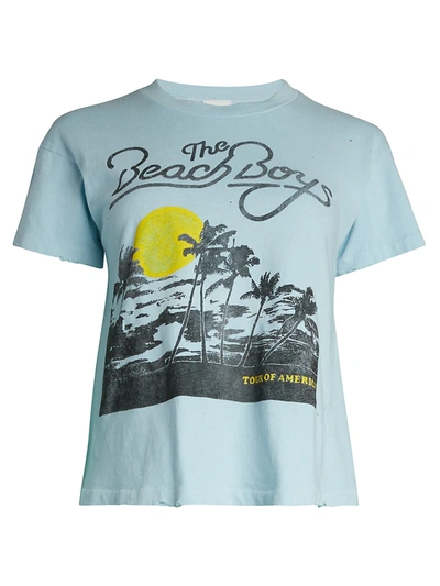 Shop Madeworn The Beach Boys Tour Of America Tee In Blue Haze