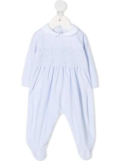 Siola Diamond Knit Pattern Pyjamas In Blue