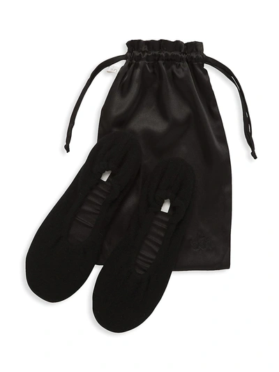 Shop Skin Cashmere Ballet Flats In Black