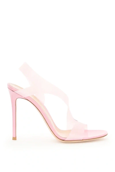 Shop Gianvito Rossi Metropolis Pvc Sandals In Pink