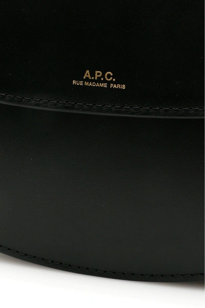 Shop Apc Geneve Crossbody Bag In Black