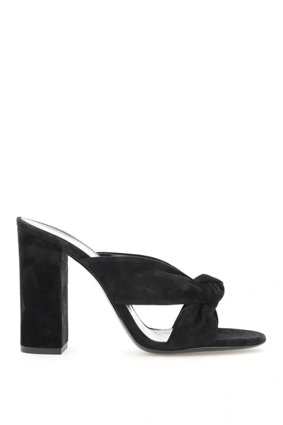 Shop Saint Laurent Loulou 100 Mules In Black