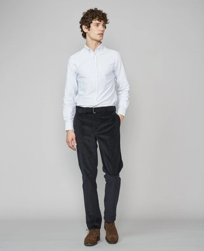 Shop Officine Generale Antime Shirt In White,blue