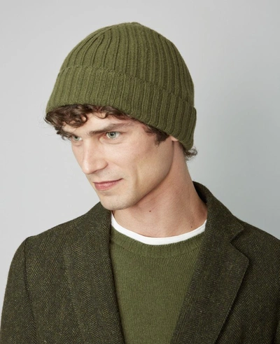 Shop Officine Generale Beanie In Olive