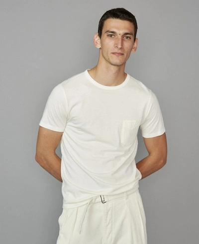 Shop Officine Generale T-shirt In White