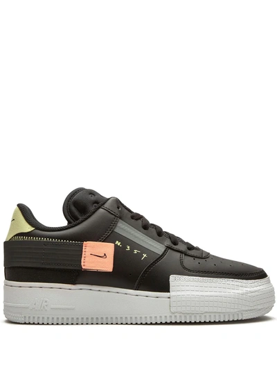 Shop Nike Air Force 1 Type Sneakers In Black