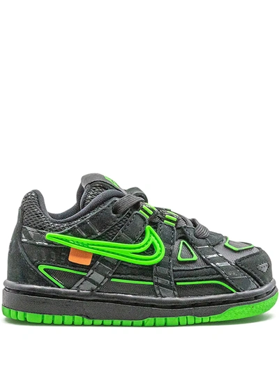Shop Nike Rubber Dunk "green Strike" Sneakers In Black