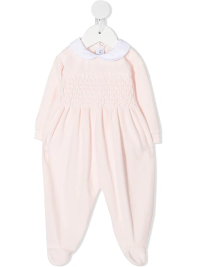 Siola Diamond-knit Pattern Pyjamas In Pink
