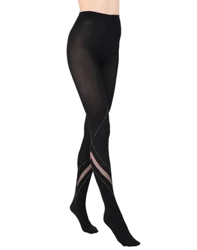 Shop Wolford Avery Tights Woman Socks & Hosiery Black Size L Polyamide, Elastane, Swarovski Crystal