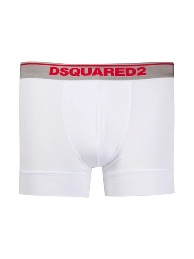 Shop Dsquared2 Logo Boxers Two-pack In White