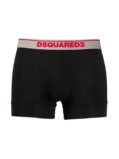 Shop Dsquared2 Logo Boxers Two-pack In Black