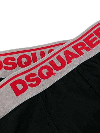 Dsquared2 2 Pieces Of Logo Boxer Underwear In Black