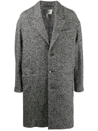 Shop Isabel Marant Staton Single-breasted Coat In Grey