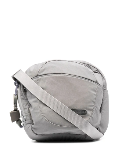 Shop Hyein Seo Logo-patch Crossbody Bag In Grey