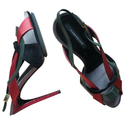Pre-owned Diego Dolcini Multicolour Python Sandals