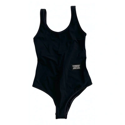 Pre-owned Burberry Black Lycra Swimwear
