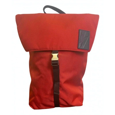 Pre-owned Neil Barrett Red Cloth Bag