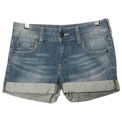 Pre-owned Levi's Blue Cotton - Elasthane Shorts