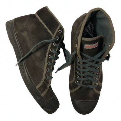 Pre-owned Bensimon Green Suede Boots