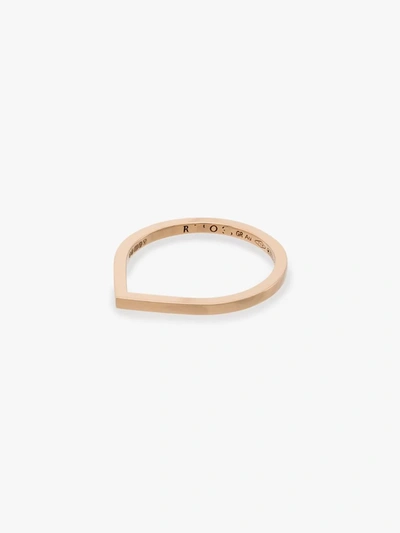 Repossi Antifer 18kt Rose Gold Band Ring In Pink