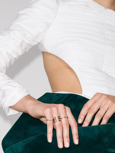 Repossi Antifer 18kt Rose Gold Band Ring In Pink