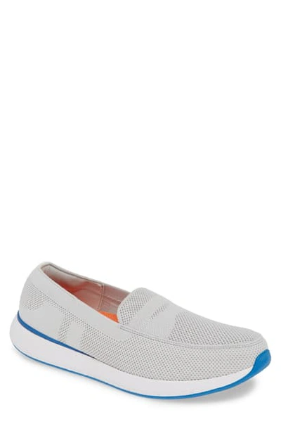 Shop Swims Breeze Wave Slip-on In Alloy/ Blitz Blue Fabric