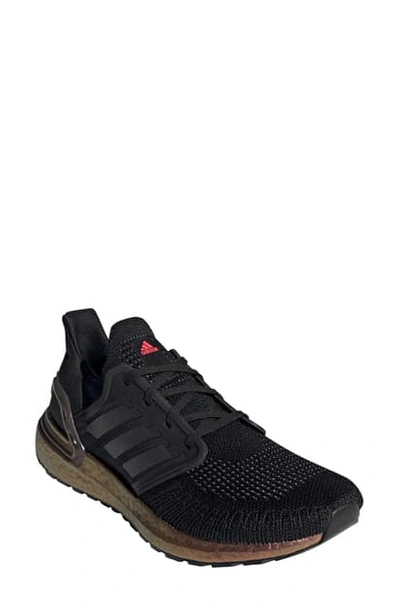 Shop Adidas Originals Ultraboost 20 Running Shoe In Black/ Grey Five/ Pink