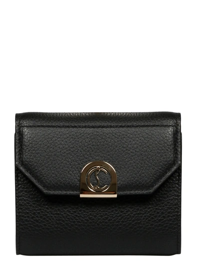 Shop Christian Louboutin Elisa Compact Wallet In Black