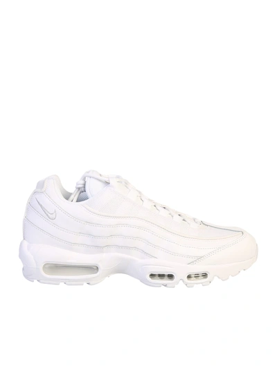 Nike Air Max 95 Essential Sneakers In White/white/grey Fog | ModeSens