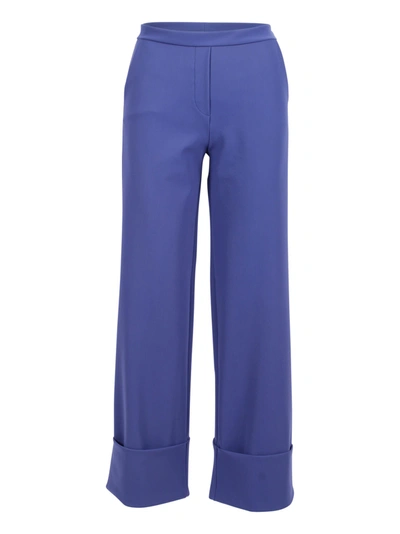 Shop La Petit Robe Di Chiara Boni Le Petite Robe Di Chiara Boni Fred Polyamide Trousers In Blueberry