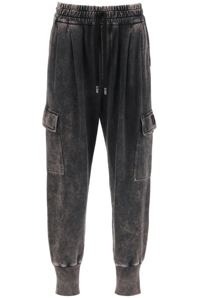 Shop Dolce & Gabbana Delave Jogger Pants In Variante Abbinata (brown)