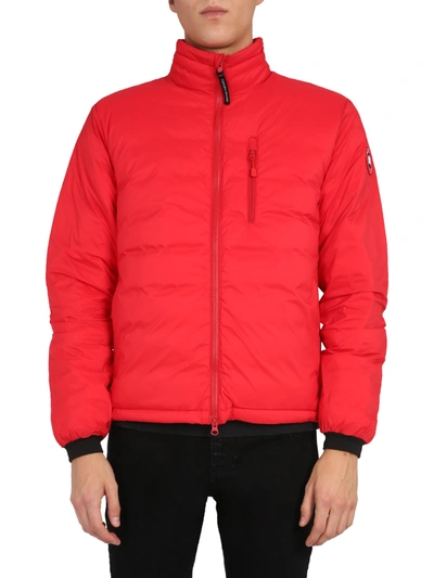 Shop Canada Goose Lodge Jacket In Rosso