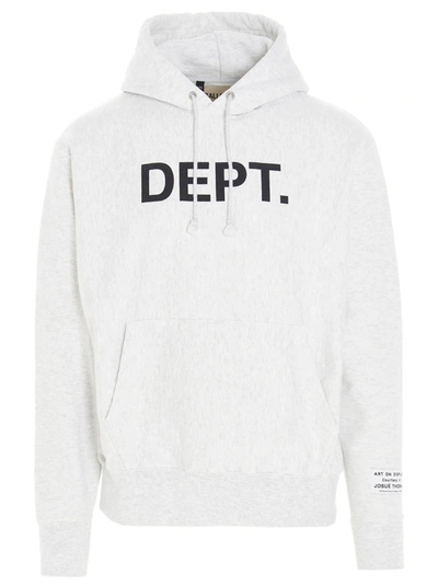 Shop Gallery Dept. Dept Logo Hoodie Sweatshirt In Grey